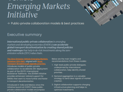 Zero-Emission Vehicle Emerging Markets Initiative